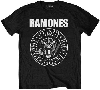 Ramones Tričko Presidential Seal Unisex Black L