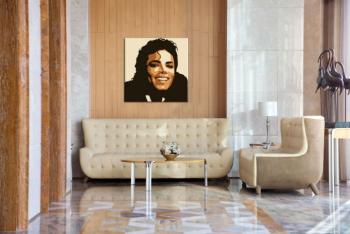 Ručne maľovaný POP Art obraz Michael Jackson