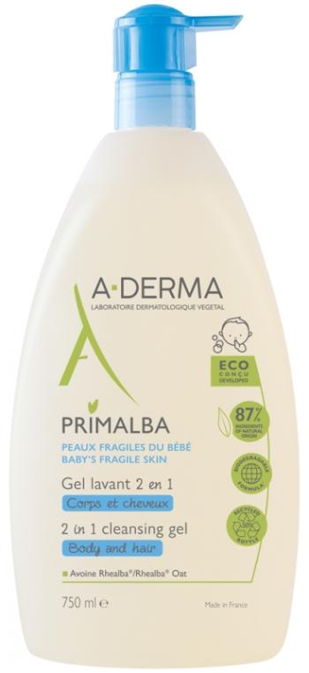 A-DERMA Čistiaci gél pre bábätká 2v1 Primaľba (2in1 Cleansing Gél) 750 ml