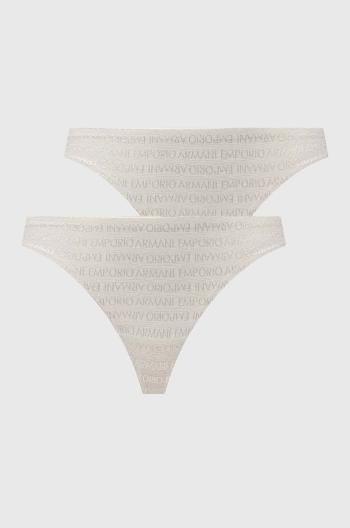 Nohavičky Emporio Armani Underwear 2-pak béžová farba, 163337 3F204