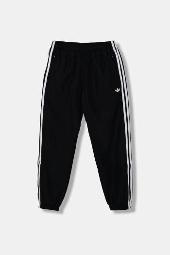 Detské tepláky adidas Originals čierna farba, s nášivkou, KC5058