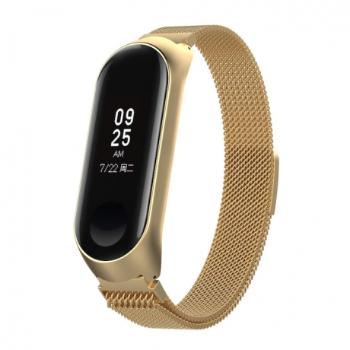 BStrap Milanese (Small) remienok na Xiaomi Mi Band 3/4, gold (SXI005C09)