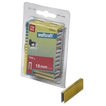 WOLFCRAFT - Spona úzka čalúnická 5,95 mm výška 18 mm, 1 200 ks (4006885716704)