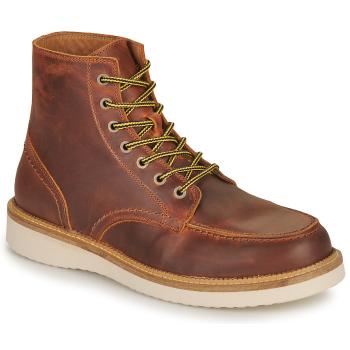 Selected  SLHTEO NEW LEATHER MOC-TOE BOOT  Polokozačky Hnedá