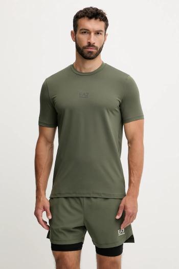 Tréningové tričko EA7 Emporio Armani zelená farba, jednofarebné, AF17770.7M000635