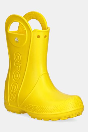 Gumáky Crocs HANDLE IT RAIN BOOT KIDS žltá farba, 211052