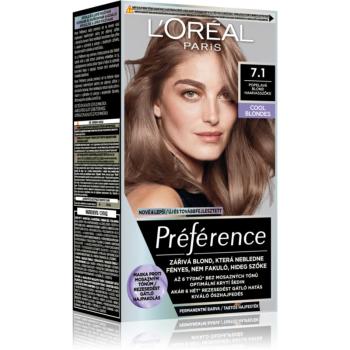 L’Oréal Paris Préférence farba na vlasy odtieň 7.1 Ashy Blond