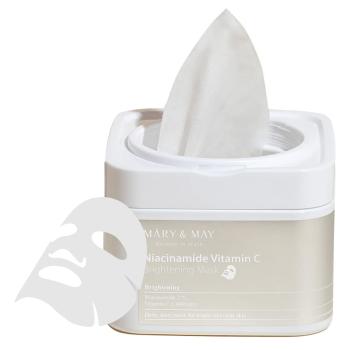 MARY & MAY Rozjasňujúca pleťová maska Niacinamide Vitamín C (Brightening Mask) 30 ks
