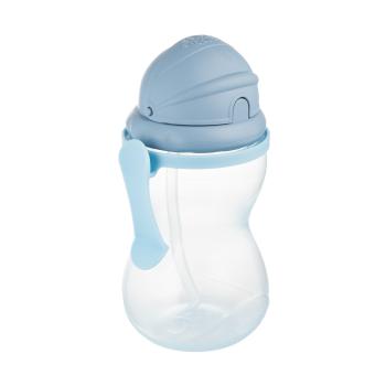 CANPOL BABIES Športová fľaša so slamkou, modrá 370 ml