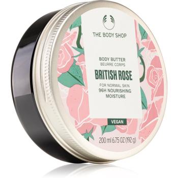 The Body Shop British Rose Body Butter telové maslo s vôňou ruží 200 ml