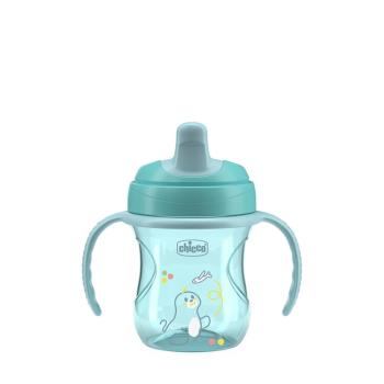CHICCO Hrnček Training s držadlami teal, 6m+