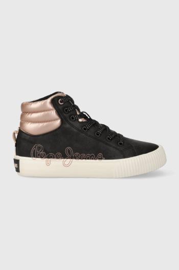 Detské tenisky Pepe Jeans čierna farba
