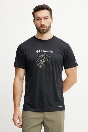 Športové tričko Columbia Zero Rules čierna farba, s potlačou, 2118541