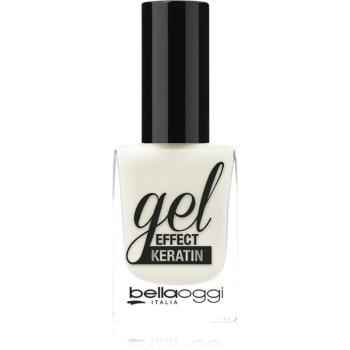 bellaoggi Gel Effect Keratin Nail Polish lak na nechty odtieň Milky White 10 ml