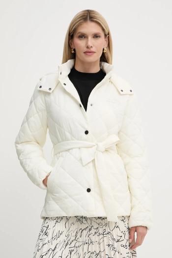 Bunda Karl Lagerfeld biela farba, prechodný, A3W15046
