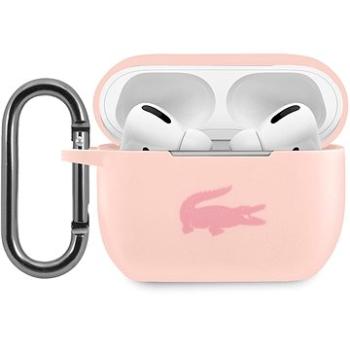 Lacoste Liquid Silicone Glossy Printing Logo puzdro pre Apple Airpods Pro Pink (LCAPSI)