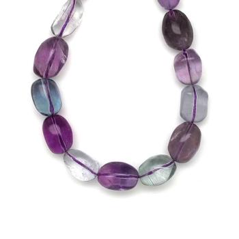 Fluorit hordó 13-16x20-24mm