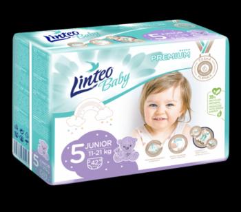 LINTEO BABY Premium Pleny jednorázové 5 JUNIOR (11-21 kg) 42 ks