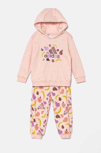 Tepláková súprava pre bábätká adidas I FRUIT FLOG ružová farba, JF4486