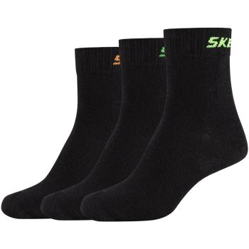 Skechers  3PPK Boys Mech Ventilation Socks  Športové ponožky Čierna