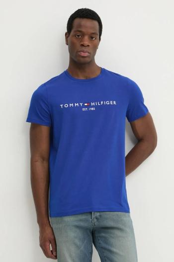 Bavlnené tričko Tommy Hilfiger pánsky, s nášivkou