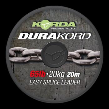 Korda náväzcová šnúrka dura-kord dyneema spliceable leader - 65 lb 15 m