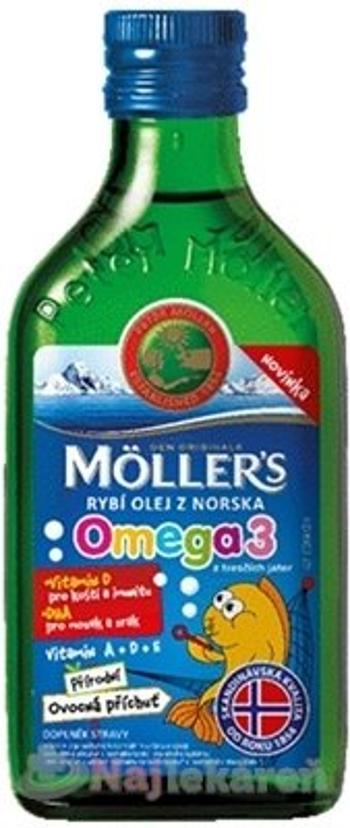 MOLLERS Omega 3 rybí olej ovocná príchuť 250 ml