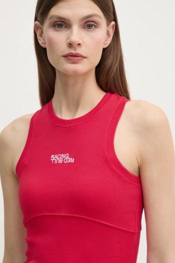 Top Red Bull Racing x Pepe Jeans LOGO RIB TANK dámsky, červená farba, RL500011