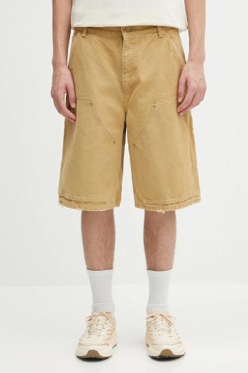 Bavlnené šortky AMBUSH Canvas Carpenter Short Pants béžová farba, 12115320