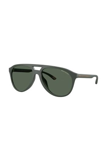 Slnečné okuliare Armani Exchange pánske, zelená farba, 0AX4156SU