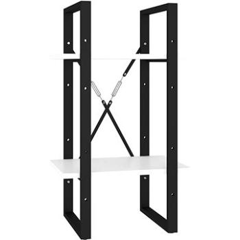 Shumee s 2 policami biela 40  ×30 × 70 cm drevotrieska, 806407