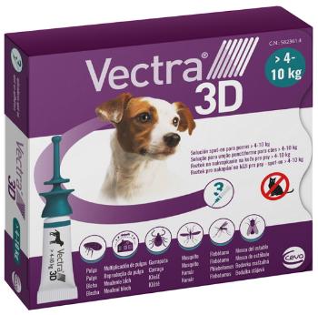 Vectra 3D dog S pipety proti kliešťom a blchám pre psy od 4-10kg