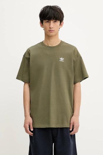 Bavlnené tričko adidas Originals Ess Nc Oc Tee pánske, zelená farba, s nášivkou, KE6582