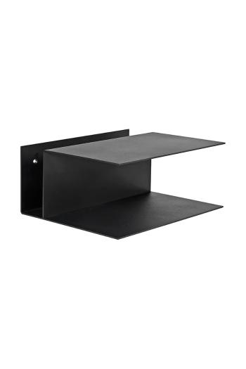 Závesná polica ferm LIVING Lager Bedside Table čierna farba