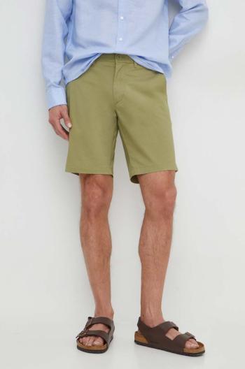 Šortky Tommy Hilfiger pánske, zelená farba, MW0MW23563
