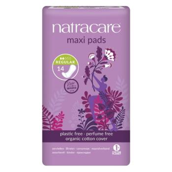NATRACARE Menštruačné vložky Maxi REGULAR bez krídielok 14 ks