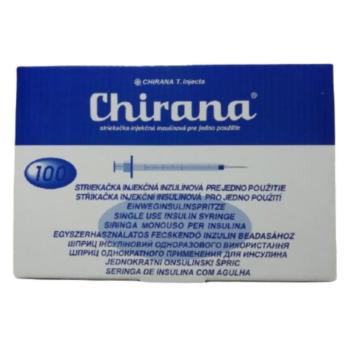 CHIRANA U100 Injekčná striekačka ins. 0,33x12-13 1 ml 100 kusov