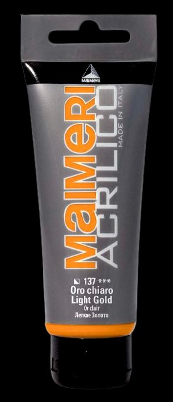 MAIMERI ACRILICO - Akrylové farby 137 - light gold, 0,2 L