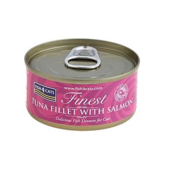 FISH4CATS Konzerva pre mačky Finest tuniak s lososom 70 g (5060084829657)