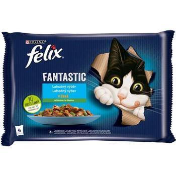 Felix Fantastic s lososom a cuketou, so pstruhom a zel. fazuľou 4× 85 g (7613039756973)