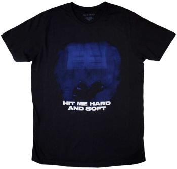 Billie Eilish Tričko Hit Me Hard And Soft Blue Lines Unisex Black XL