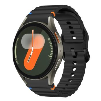 WAVE Silikónový remienok pre Samsung Galaxy Watch 7 (40mm / 44mm) čierny