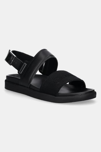 Sandále Calvin Klein BACK STRAP W/ BUCKLE LOGO čierna farba, HM0HM01742