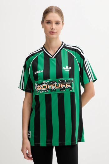 Tričko adidas Originals Jersey dámske, zelená farba, KD2273