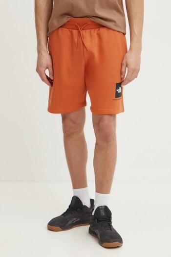 Šortky The North Face Nuptse Regular pánske, oranžová farba, NF0A8C1J6D21