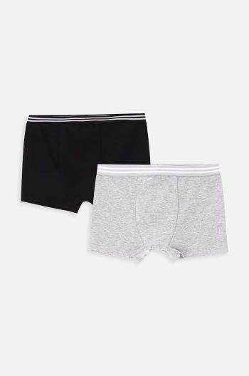 Detské boxerky Coccodrillo 2-pak čierna farba, BASIC UNDERWEAR
