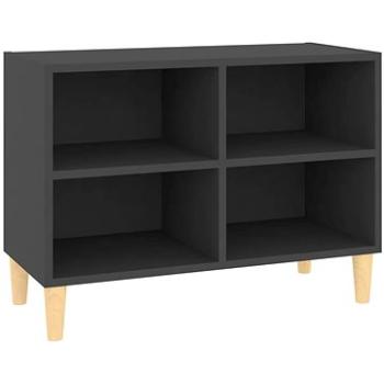 SHUMEE nohy z masívneho dreva sivý 69,5 × 30 × 50 cm (805925)