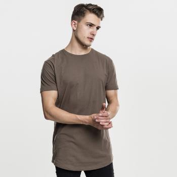 Pánske tričko Urban Classics Shaped Long Tee army green - XS