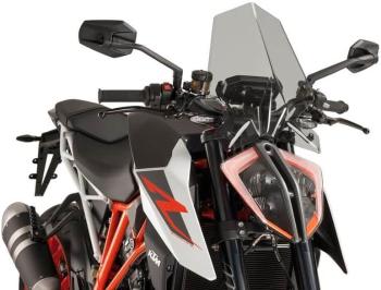 Motor plexi PUIG NEW. GEN SPORT füstszínű, KTM Super Duke 1290 (R)-hez (2017-2019)