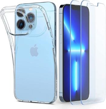 SPIGEN CRYSTAL PACK Priehľadný obal + 2x sklo Apple iPhone 13 Pro